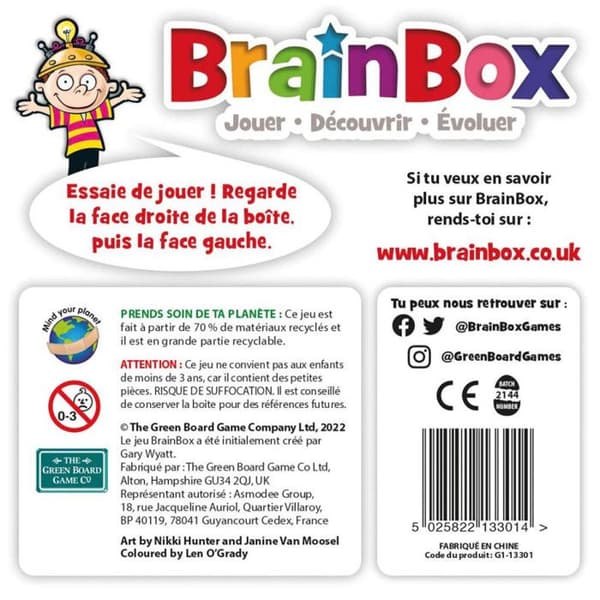 Ambiance-spelet Asmodee BrainBox Res jorden runt