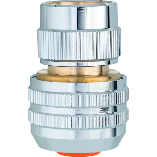 Automatisk koppling - Claber - Slang Diameter 19 mm - Förkromad mässing