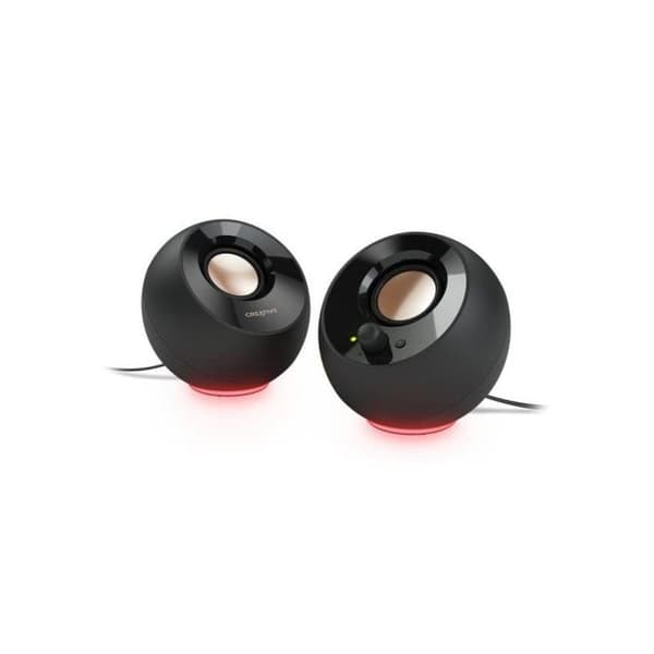 Högtalare 2.0 - CREATIVE - Pebble SE - USB-C - RGB-belysning - 4,4 W