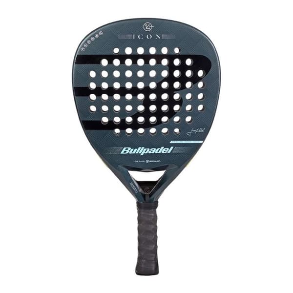 Padelracket - BULLPADEL - Icon 25 - Kolfiber - Glasfiber - Svart