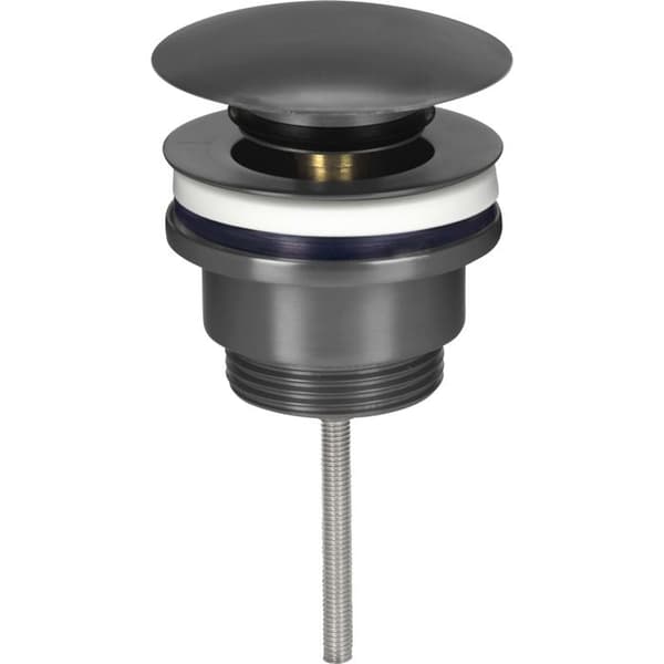 Bonde de Lavabo Clic-Clac - Instadrain - Graphit - Massivt Messing - Universell 5/4"