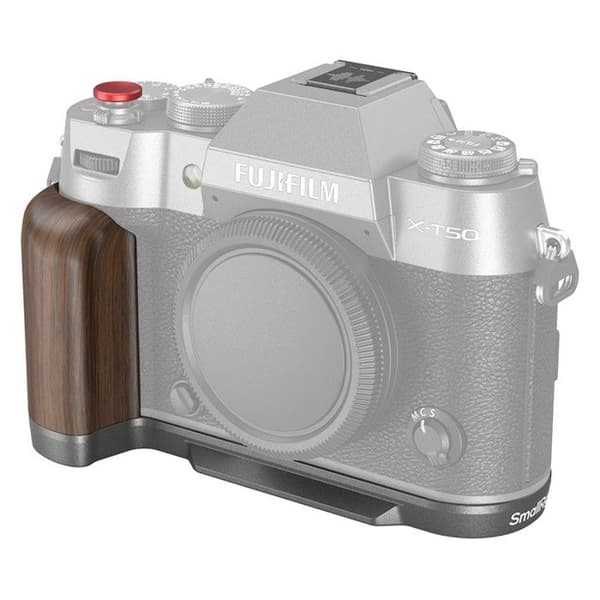 SMALLRIG 4736 Trä L-Shape grepp för Fujifilm X-T50 Charcoal Silver