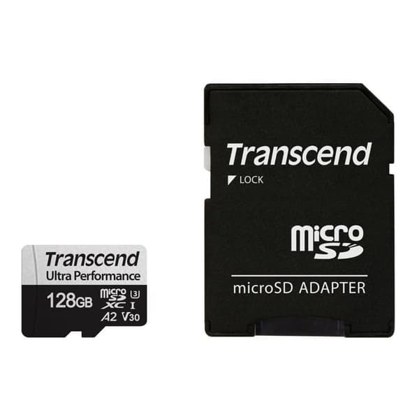 MicroSD-kort - Transcend - 128 GB - UHS-I - MicroSDXC - Svart