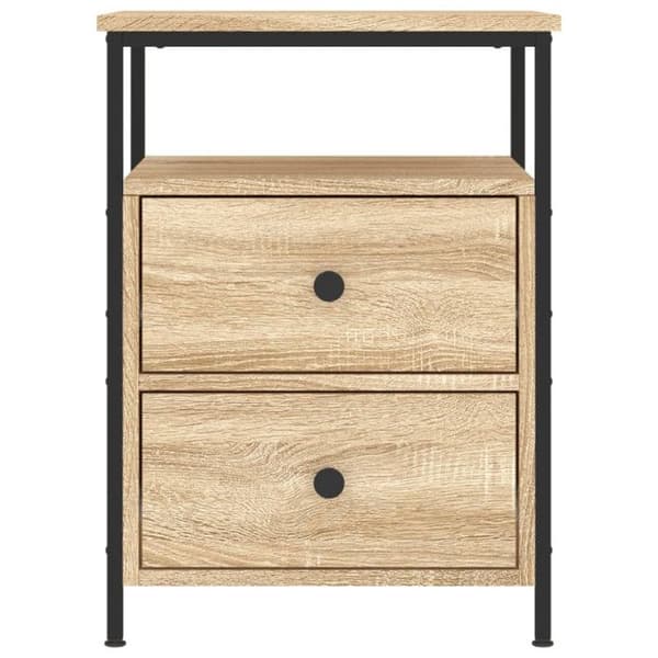 vidaXL Sängbord ek sonoma 44x45x60 cm träkomposit 826005