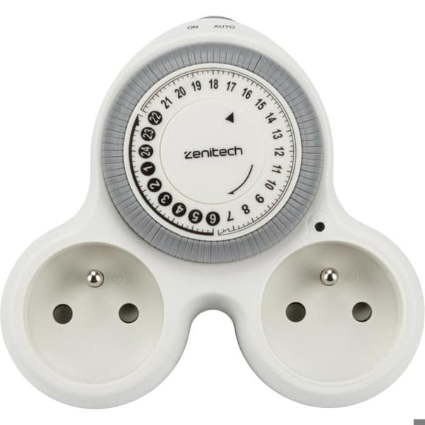 Biplite programmerbar 2x16A - Vit - Bolea - Zenitech