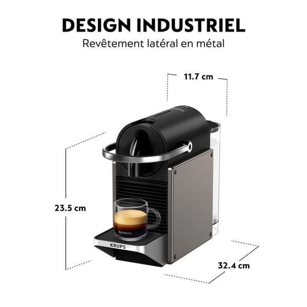 Maskin för kaffe Nespresso Krups Pixie Titane YY5290FD