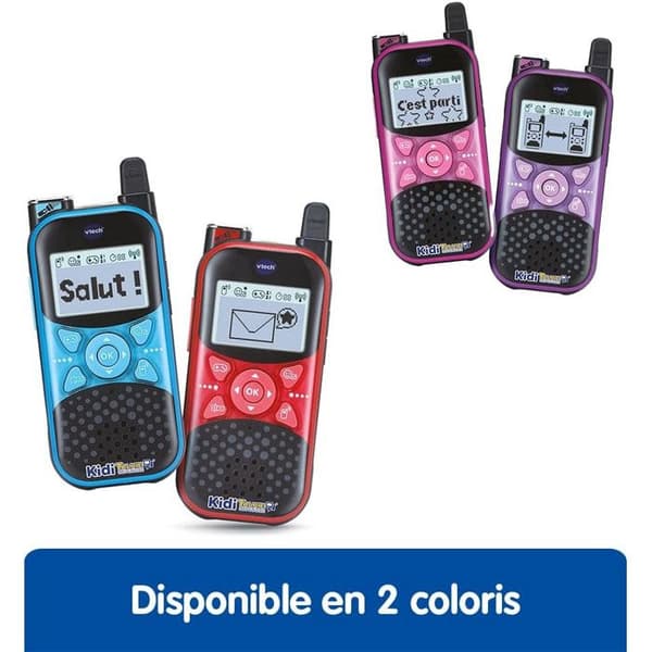 Set med 2 Walkie Talkies Vtech Kidi Explorer röd och blå
