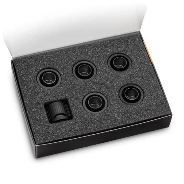 EK vattenblock EK-Quantum Torque STC 10/16 kopplingar - 6 stycken, svart