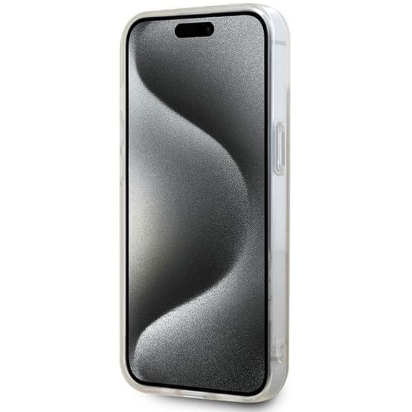 Coque iPhone 15 - DKNY - IML Mono & Stripe - MagSafe - Rosa - Mjuk