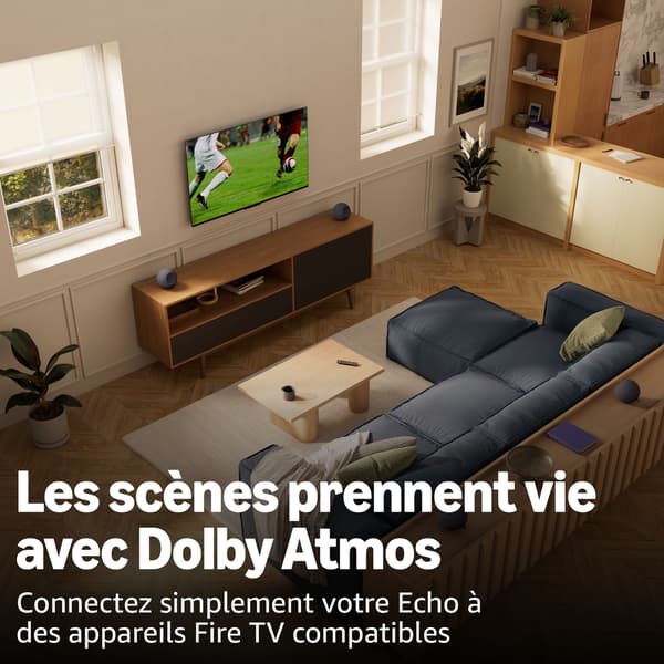 Ansluten högtalare - AMAZON - Echo Studio - 1 baslåda 95 + 3 högtalare - Wi-Fi - Grafit