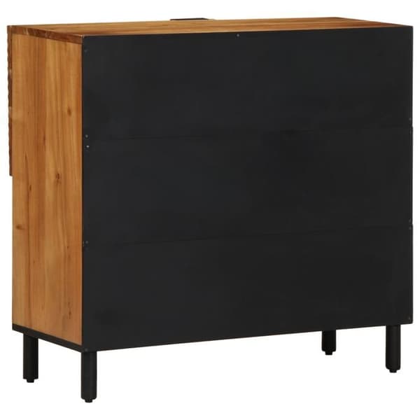 Buffé 80x33x75 cm i massivt akaciaträ