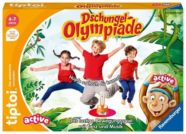 Brädspel - Ravensburger brädspel - 00129 - RAV tiptoi Active Dschungel-Olympiad