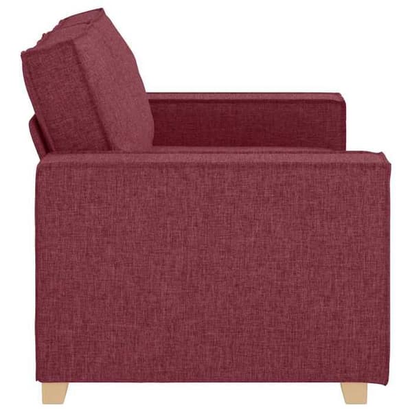 Soffa 2 platser Röd vin 120 cm Tyg
