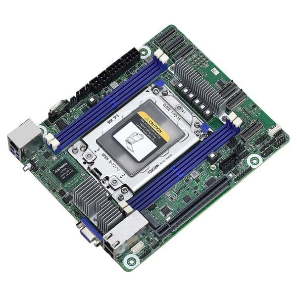 Mini ITX moderkort - ASRock Rack - ROMED4ID-2T - Sockel SP3 - AMD EPYC - PCIe 4.0