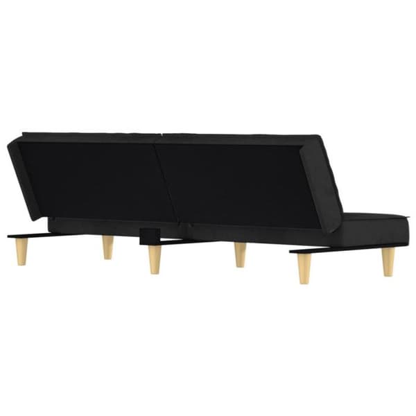 vidaXL Bäddsoffa Svart Tyg 351902