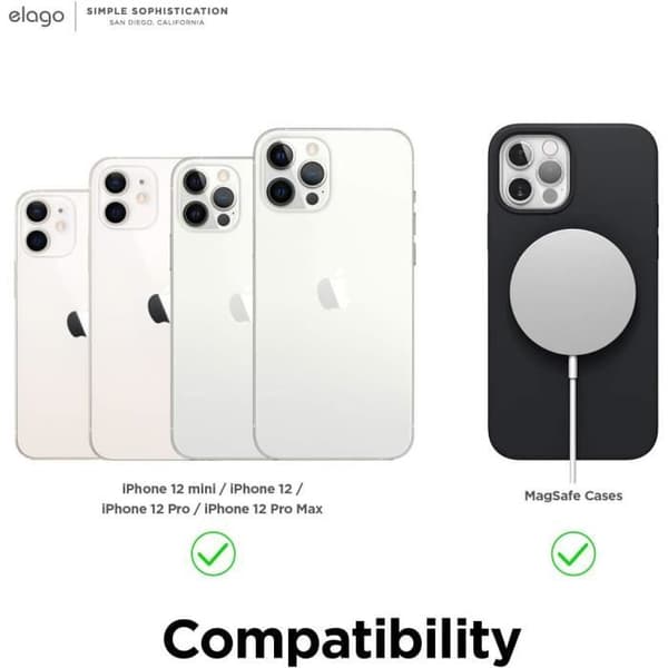 Stödtillbehör - ELAGO - Grepp för MagSafe - Mörkgrå - Plast - 1 enhet