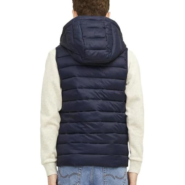 Ärmlös jacka - JACK & JONES - JACK & JONES - Vadderad - Mörkblå - Röd dragkedja