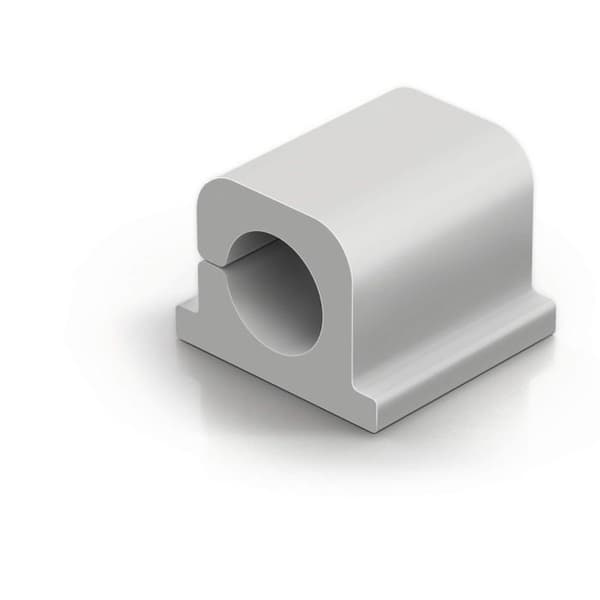 Attache för kabel - CAVOLINE - Clip Pro 1 - Grå - 20 mm - 6 stycken