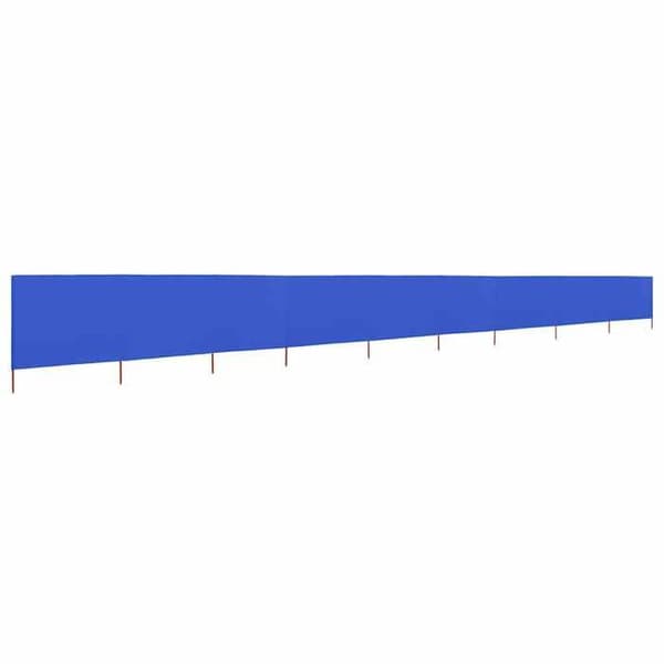 vidaXL 9 Panel Rumsavdelare Tyg 1200 x 80 cm Azurblå