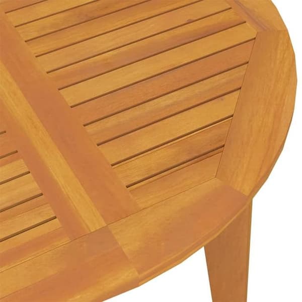 vidaXL Trädgårdsbord Ø110x75 cm Solid akaciaträ 310301