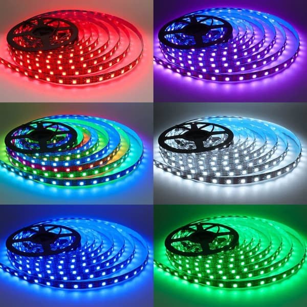 LED-stripe 12V WS2815 5m RGB Flexibel 300 LEDs Programmerbar