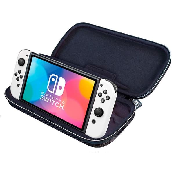 Transportfodral - Nintendo - Switch - Röd - Justerbart stöd - Utrymme för 5 spel