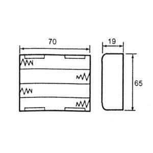 KOPPLING AV 4 BATTERIER (LR6) + SWITCH