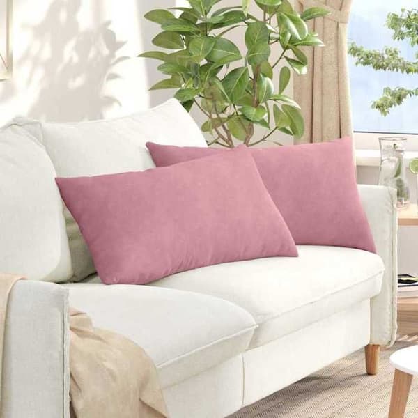 vidaXL Soffkuddar 2 st Rosa 80 x 40 cm 42013717