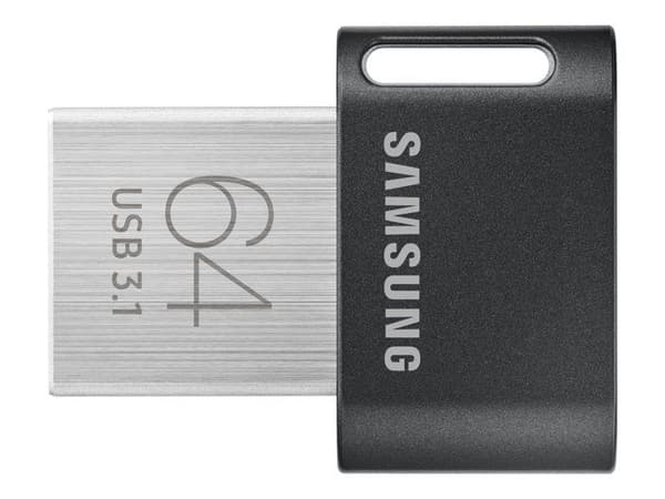 USB-minne - SAMSUNG - FIT Plus - 64 Go - USB 3.1 - Grå