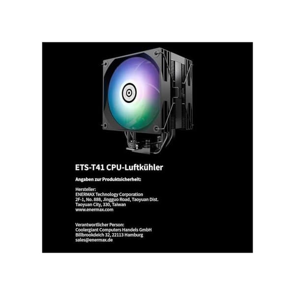 Processor kylare - Enermax - ETS-T41D - Digital display - 2 PWM-fläktar - TDP 220W+