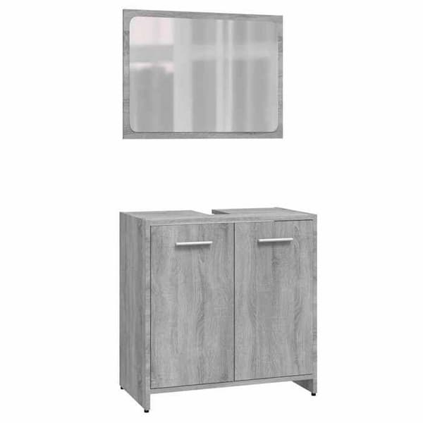 vidaXL Badrumsmöbler Sonoma Grey Engineered Wood 815529