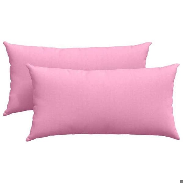 vidaXL Soffkuddar 2 st Rosa 80 x 40 cm tyg 42013711