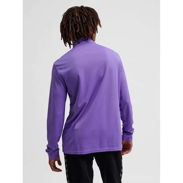 Hummel Authentic halvzip sweatshirt - dahlia lila/asfalt