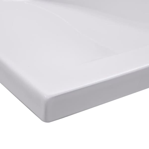 Inbyggt handfat - VIDAXL - Vit - Rektangulär - Avantgardistisk och modern design
