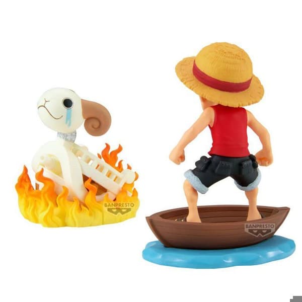 Figur Wcf Log Stories | One Piece | Monkey D. Luffy & Going Merry