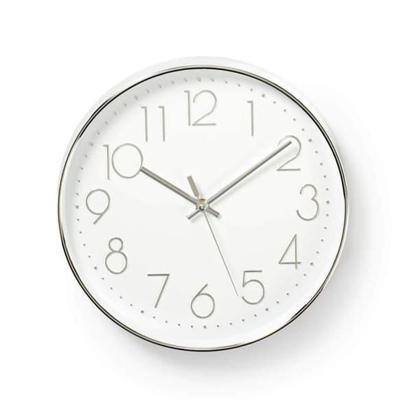 Väckarklocka - NEDIS - CLWA015PC30SR - Metall - Vit - Diameter på 30 cm
