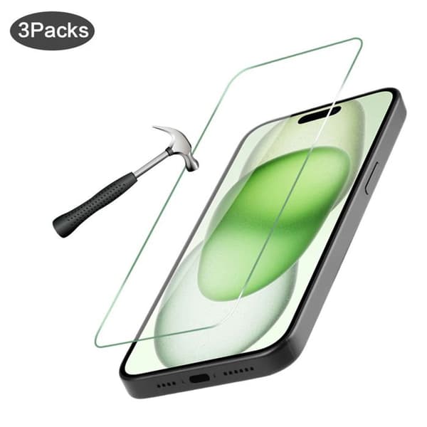 Härdat glas Platyne iPhone 15 Plus (x3)