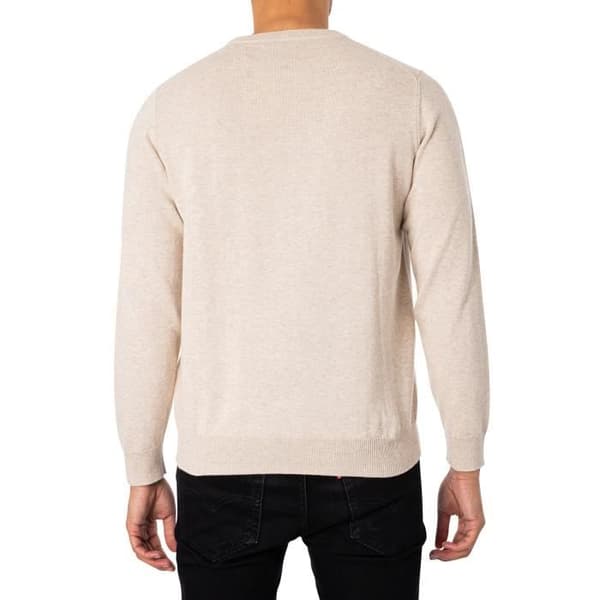 Klassisk bomullströja - GANT - Herr - Beige