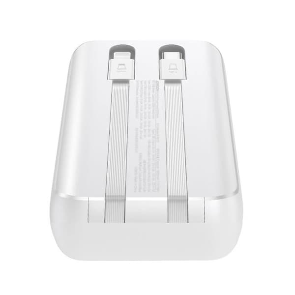 Mini extern batteri Joyroom Jr-Pbc06 med integrerade USB-C till Lightning-kablar