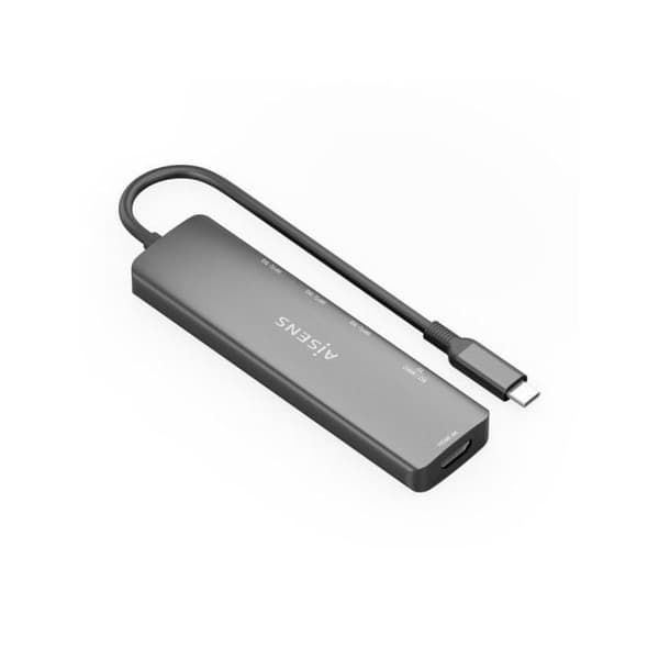 Dockningsstation USB Typ-C Aisens ASUC-6P024-GR- 1xHDMI- 3xUSB- 1xKortläsare- Grå