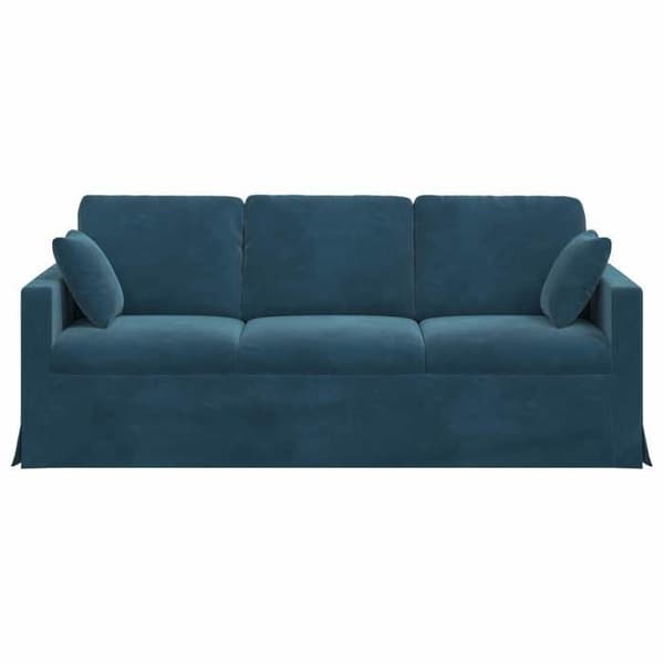 Blå Soffa 198 x 78 x 80 cm Sammet