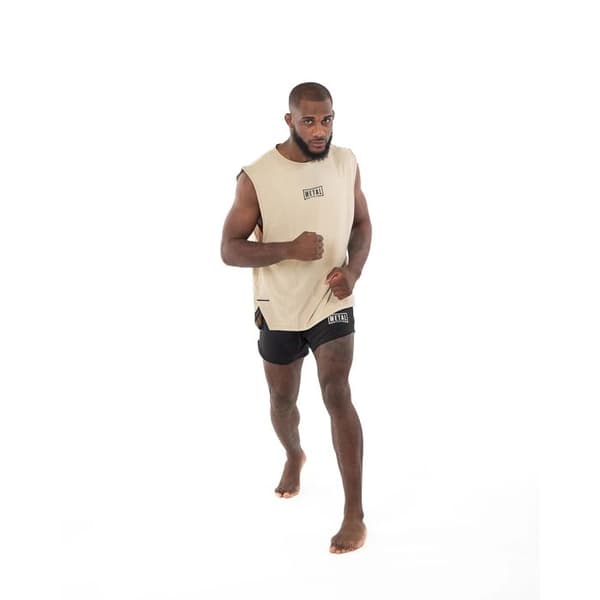Oversize linne Metal Boxe Desert Storm