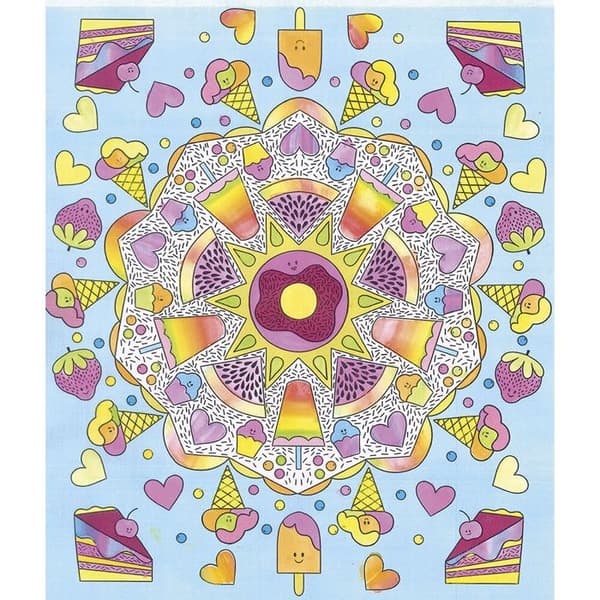 Kit Kreativ - 4 Tavlor Målning Regnbåge Mandala