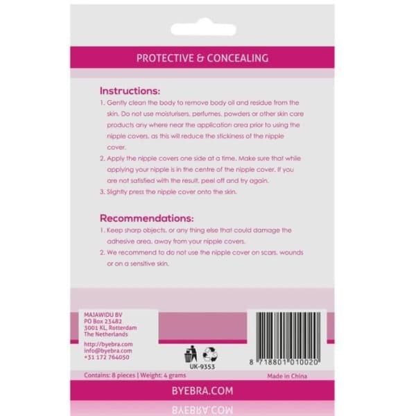BYE BRA SILK NIPPLE COVERS