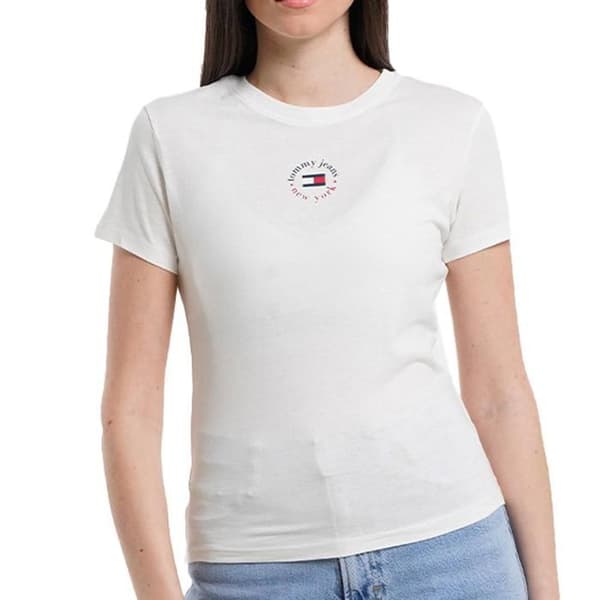 T-shirt Vit Dam Tommy Hilfiger Slim
