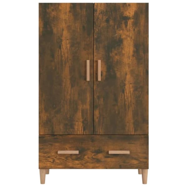 817471 vidaXL Buffé Grå ek 70x31x115 cm Ingenjörsträ