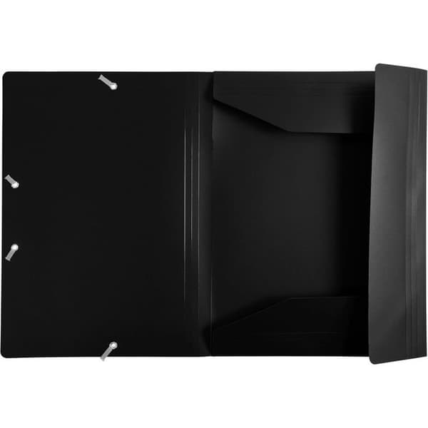 Exacompta Elastiska Fickor Ref. 55901E - 30 Fickor 3 Flikar Svart A4