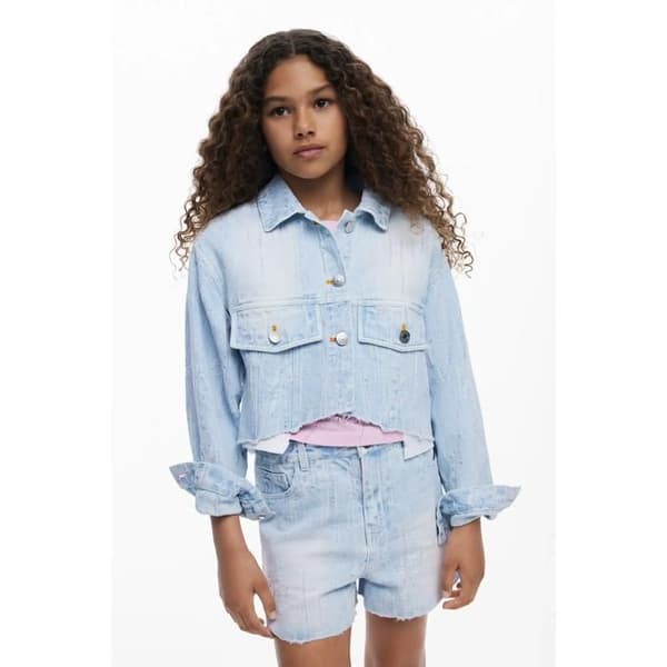 Jeansjacka tjej Desigual Martina