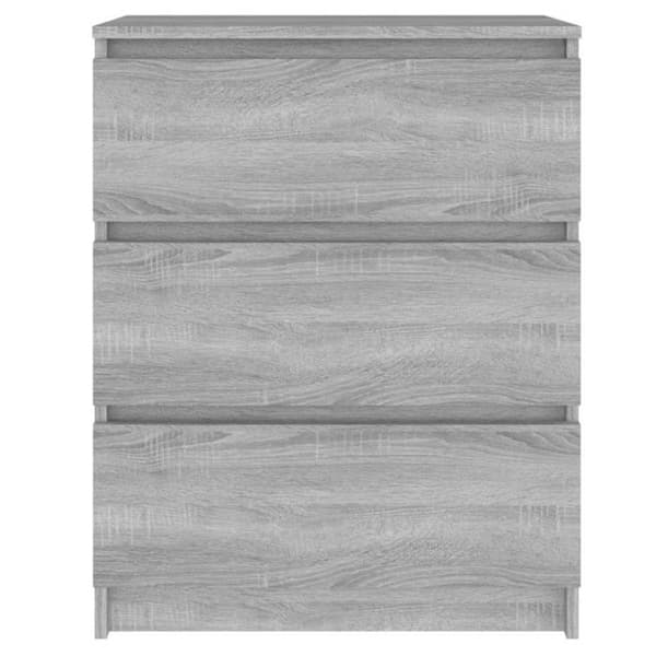 vidaXL Buffé Sonoma grå 60x35x76 cm Ingenjörsträ 815511