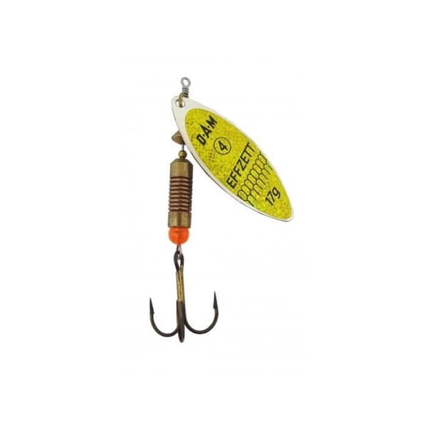 Cuiller Dam Effzett Fz Predator Silver Yellow N°3 - 12 gr